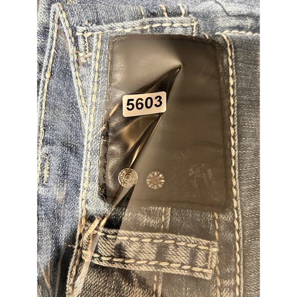 Silver Jeans Mens 34x30 Craig Bootcut Light Wash Denim Distressed Medium Wash - Picture 8 of 8